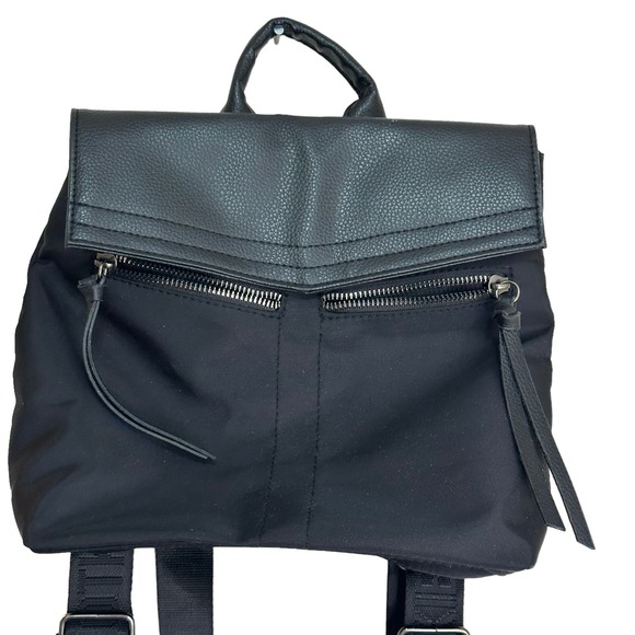 Botkier New York Trigger Black Nylon Faux Leather Mini Backpack MSRP $190 main image 7